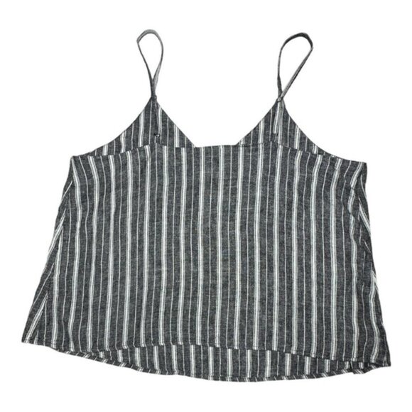 Abound Stripes Linen Blend Tank Top Size XXL - Picture 4 of 14